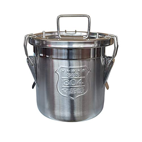 Milking Machine Accessory Stainless Steel Milk Bucket (6L) - size: 6L
