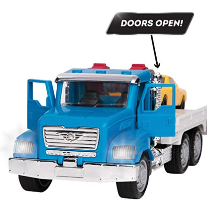 Driven by Battat – 7-Inch Tow Truck Toy with Lights & Sounds, Movable Parts, City Vehicle for Boys & Girls, Durable Design, Realistic Details, 3+ Years Toy for Kids - style: Tow Truck