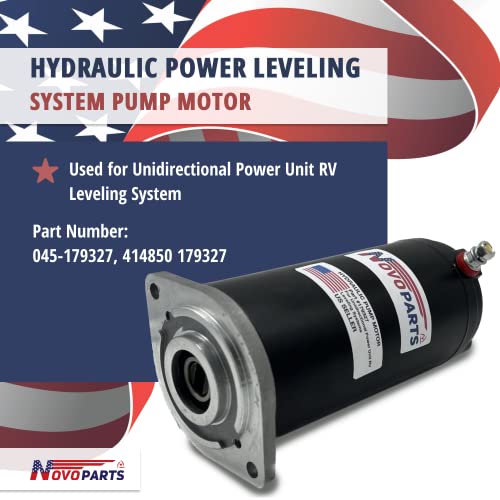 Hydraulic Power Leveling System KIT for RV Pump Motor with Manual Drive 179327, 414850, 045-179327 Includes Sealed Collar Coupling 286722 and Hydraulic Solenoid 161394 684-1211-212
