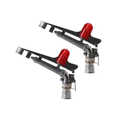 1.5" Agriculture Irrigation Spray Gun Sprinkler Large-Area Irrigation Spray Gun Garden Farm Watering Sprinkler 360° Adjustable Watering for Farms, Orchards, Tea Gardens, Forestry,Pack of 2 - size: 1.5 inches, 1#, Pack of 2