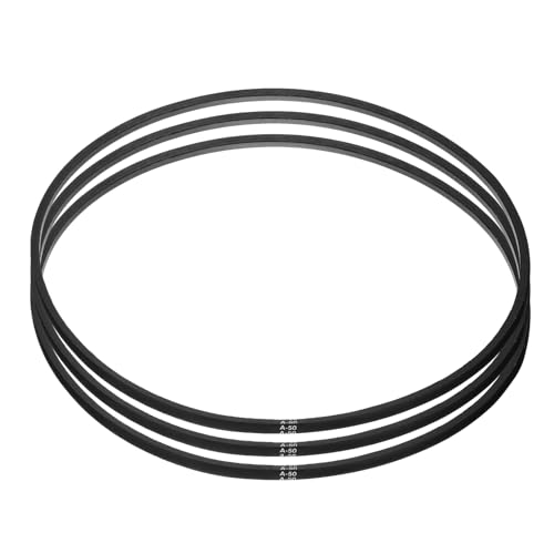 uxcell 3pcs A50 or 4L520 Classic Wrapped Rubber V-Belt, 50"(1270mm) Inside Circumference, A Profile V Belt - size: A50