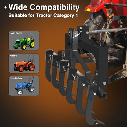 3-Point Quick Hitch with 2" Receiver, Black - color: Black