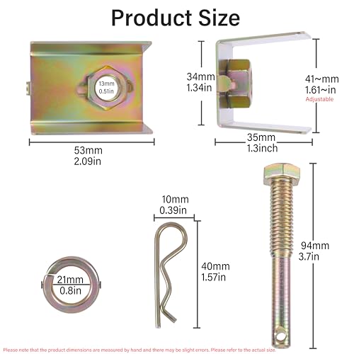 Upgrade 22321 Anti-Rattle Hitch Pin Shim Kit for 2-Inch Receiver | 1/2-Inch Pin Hole | Eliminates Trailer Hitch Wobble, Vibration & Noise | Universal Fit for Hollow-Shank Accessories 5-Year Warranty