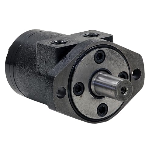 Buyers Products CM002P Hydraulic Motor, 2-Bolt Mount 1/2 NPT Ports, 2.8 Cubic Inch Displacement, Cast Iron Gerotor Motor, 12 GPM Continuous Flow, High Torque Compact Design