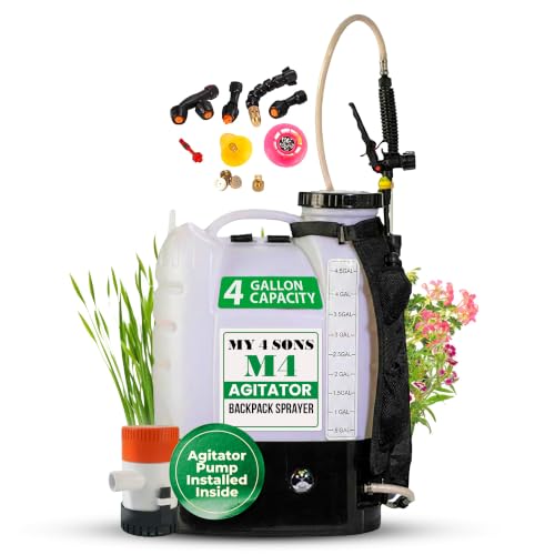 M4 Battery Powered Backpack Sprayer with Built-in Agitator - size: M4 + Agitator