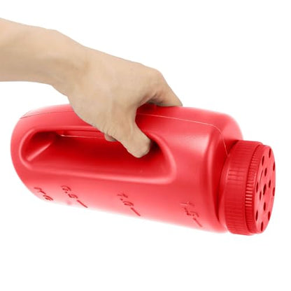 Handheld Fertilizer Spreader Hand Held Grass Seed Spreader Crop Spreading Salt Sowing Pot (Red) - color: Red