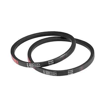 uxcell A480 V-Belts 480mm Inner Girth 13mm Top Width 8mm Thickness A-Section Rubber Drive Transmission Belt 2pcs - size: 19"