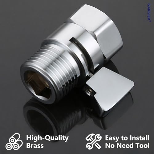 Shower Shut Off Valve Chrome Flow Restrictor G1/2 IPS