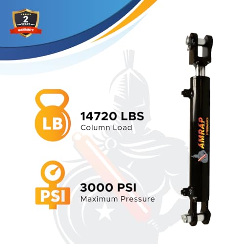 2.5x16 Hydraulic Cylinder - 2.5" Bore 16" Stroke Double Acting Welded Clevis Hydraulic Cylinder 3000 PSI Retracted: 26.25", Extended: 42.25", SAE #6 - size: 2.5x16-SAE