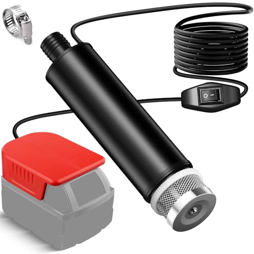 Mini Water Pump Compatible with Milwaukee M18 Battery, 500GPH Portable Sump Pump with Sediment Filters, for Pool Draining, Garden, Pond, Deep Well (Tool Only) - style: for Milwaukee M18 Battery