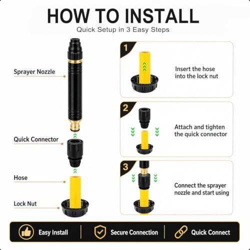 High Pressure Hose Nozzle Sprayer, Home High Pressure Car Wash Water Gun - color: Pacifier Interface B