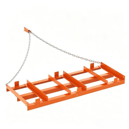 Garvee 4Ft Driveway Drag Harrow, Heavy-Duty Tow Behind Drag for ATV、UTV - size: 4 Ft