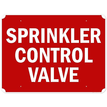Sprinkler Control Valve Sign, 36x48 Inches, Rust Free DiBound, Fade - size: 36x48 - DiBound