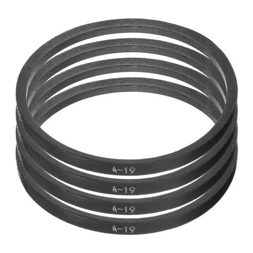 uxcell 4pcs A19 or 4L210 Classic Wrapped Rubber V-Belt, 19"(480mm) Inside Circumference, A Profile V Belt - size: A19