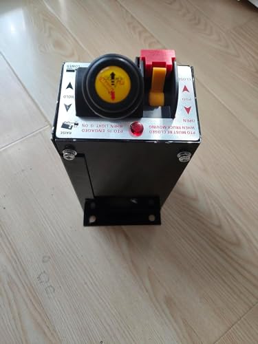 PTO Control Switch Set for Dump Pump, PTO Switch Dual Valve Air Kit With Kickout, Pneumatic Control for Dump Truck Tipper (Valve+Console Tower)