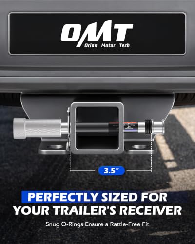 OMT Locking Hitch Pin Set with 5/8" Pin for 2 & 2.5 Receiver - color: Silver, size: 2 & 2.5 in - 1 Pack