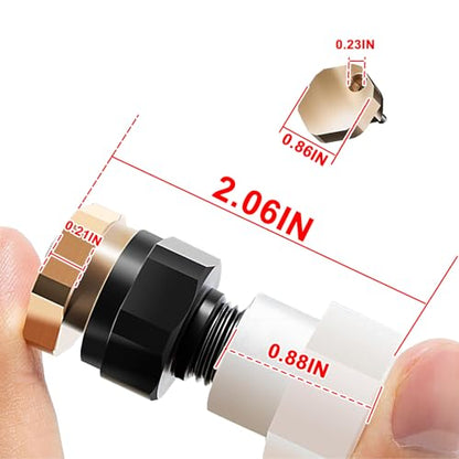 2-Pack BN2BP125FWX-CS Boomless Nozzle Full Pattern Broadcast Spray 16 Foot for Valley Industries & Master Manufacturing Use with 2.0 GPM 12V pumps