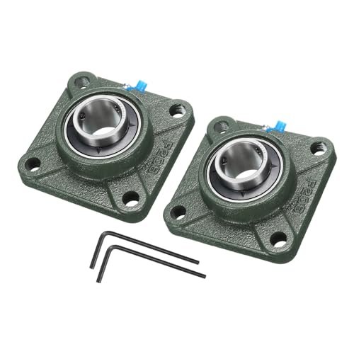 uxcell 2pcs UCF206-20 Pillow Block Bearings 1-1/4 in Bore Self Alignment - size: UCF206-20