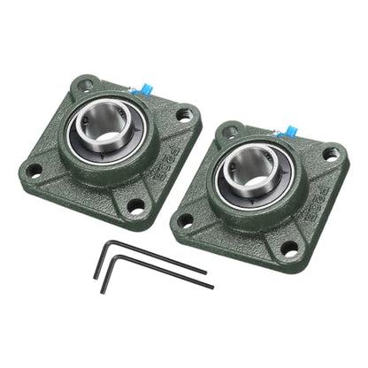 uxcell 2pcs UCF206-20 Pillow Block Bearings 1-1/4 in Bore Self Alignment - size: UCF206-20