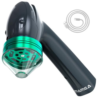 Mamba Original Electric Seed Grinder, USB-C Rechargeable Spice Mill, Gray - color: Anchor Gray & Green