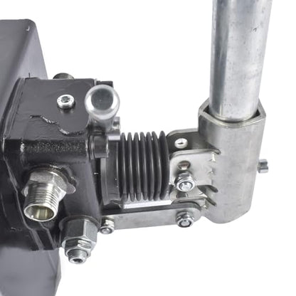 Double Acting Manual Hydraulic Pump with 5 Quart Tank and Changeover Valve, 3600 PSI 3/8" NPT Ports Piston Hand Pump Hand Operated Hydraulic Pump with 2.7 CID for Double Acting Cylinder Vahaha - size: 2.7 CID