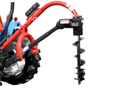 Tool Tuff Model 400 3-Point Tractor Post Hole Digger with 6" and 9" Standard Duty Auger for Compact/Sub-Compact/Cat 0 Tractors