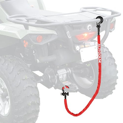 4FT UTV ATV Recovery Strap 19400LBS with Winch Hook and D-Ring Shackle, Synthetic Tow Rope Premium Mudding Accessories - size: 4ft