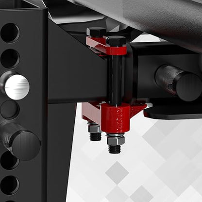 TYT Adjustable Trailer Hitch Ball Mount for 2-Inch Receiver, 12,500 lbs GTW - size: Dual Ball, 6" Drop/Rise, 2" Receiver