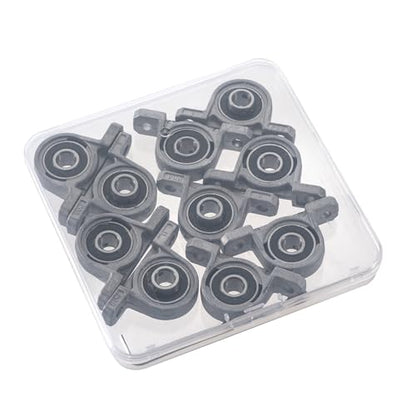 10Pcs KP08 Pillow Block Bearing 8mm Bore Inner Ball Mounted Bearing Block