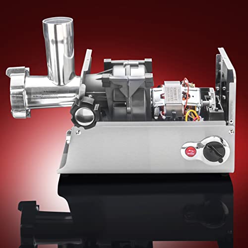STX International Turboforce HD (Heavy Duty) 3500 Series 6-in-1 Electric Meat Grinder | Sausage Stuffer | Kubbe Maker | Foot Pedal | 5 Grinding Plates | Stainless Steel Blades & More Included - size: 6-In-1 - Size #12 w/Foot Pedal