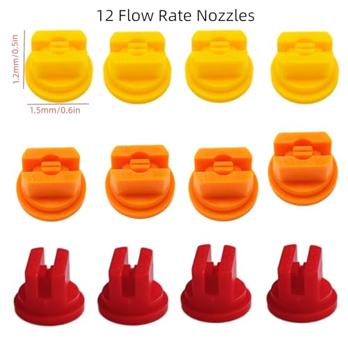 3 Nozzles Sprayer Boom Wand with Brass Fitting, Detachable Wide-Coverage Spray Attachment for Tractor or ATV Spray System