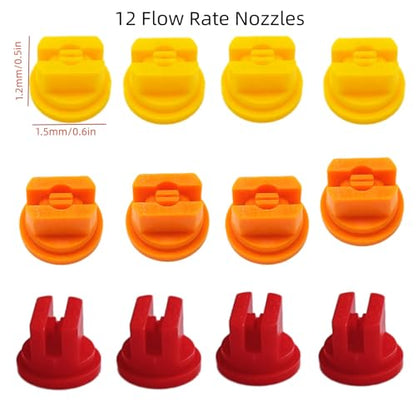 3 Nozzles Sprayer Boom Wand with Brass Fitting, Detachable Wide-Coverage Spray Attachment for Tractor or ATV Spray System