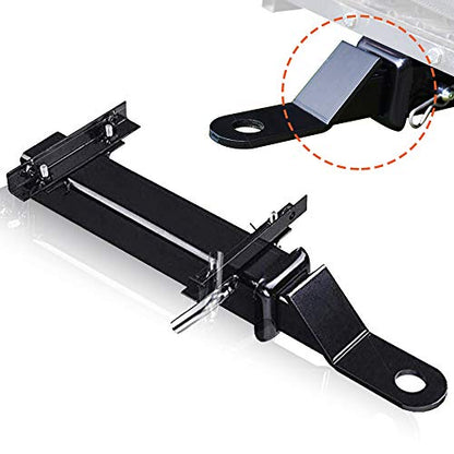 ELITEWILL Golf Cart Trailer Hitch Kit, High-Strength 2" Receiver Universal Fit for Backseat Footrest, Seamless Compatible with Club Car EZGO Yamaha, Ideal for Golf Cart Towing & Trailers
