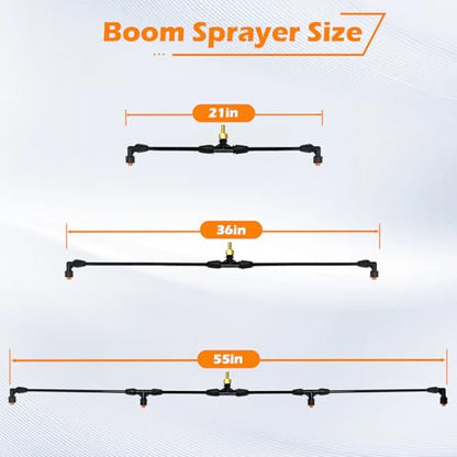 4 Nozzles Sprayer Boom Wand with 3/8 Inch Brass Fitting