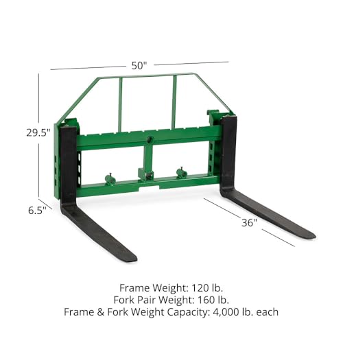 Titan Attachments Standard Series Pallet Fork Frame - size: Frame + 36" Blades
