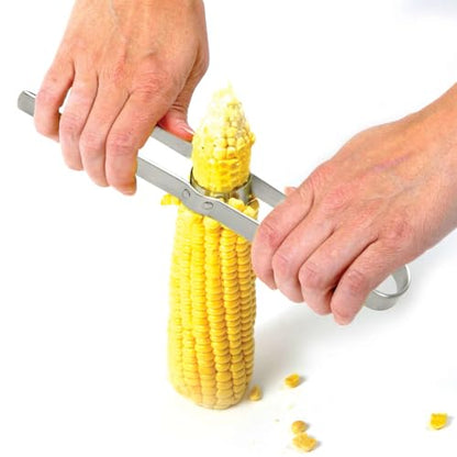 Norpro Stainless Steel Deluxe Corn Cutter, 11â€ /28 cm, Silver