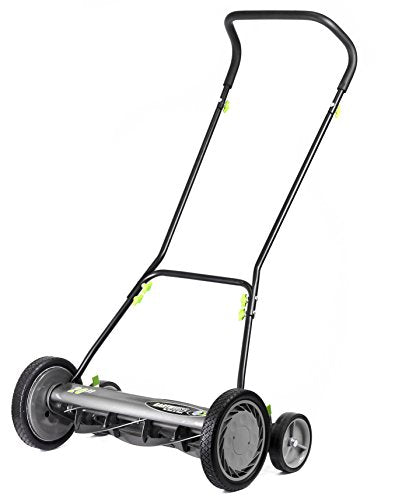 Earthwise 2001-20EW 20-Inch 5-Blade Push Reel Lawn Mower, Grey - size: 20", 5-blade