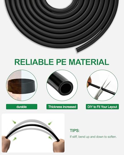 Drip Irrigation System for Garden, 180FT Tubing - size: 180FT
