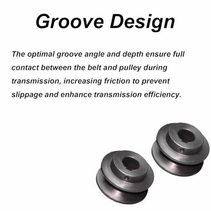 tooloflife Cast Iron V Belt Pulley, Heavy-Duty V-Groove Pulley for Industrial/DIY Power Transmission (18mm/0.71in) - size: 18mm/0.71in