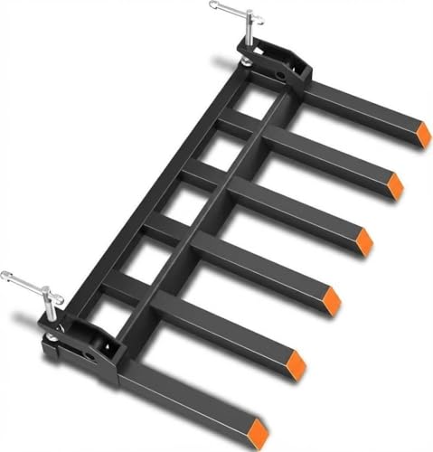 Heavy Duty Clamp-On Debris Forks for 60" Tractor Bucket Capacity Pallet
