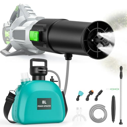 2-in-1 Mist Sprayer Compatible with EGO Leaf Blower, 2.1 Gal, No Blower - color: Green