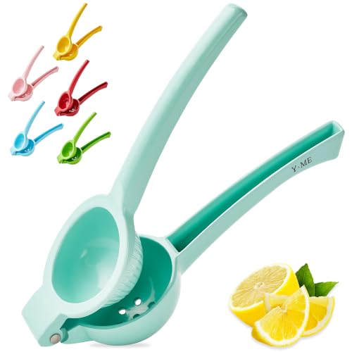 Manual Juicer Citrus Lemon Squeezer, Fruit Juicer Lime Press Metal, Professional Hand Juicer Kitchen Tool - color: Seafoam