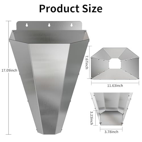 Large Chicken Cone for Butchering 2 Pack, Stainless Steel Kill Cones - size: 2pack-Large