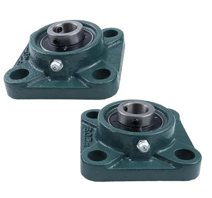 JEENDA 2PCS Square Flange Bearings 5/8", 0.625 Bore Compatible with Fisher Western Snow-Ex SaltDogg Replace 68662 D6512 0208430 3003032