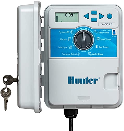 Hunter Sprinkler XC400 X-Core 4-Station Outdoor Irrigation Controller, Small (Single Pack)