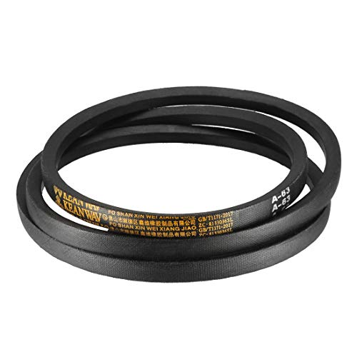 uxcell A63 Drive V-Belts 63" Inner Length 13mm Width 8mm Thick JIS Standard A-Section Rubber Drive Transmission Belt - size: 63"