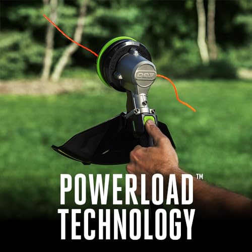 EGO Power+ String Trimmer, Battery Powered, 16" Trimmer for Weeds and Grass with POWERLOAD, Telescopic Carbon Fiber Shaft, Includes 56V 2.5Ah Battery and Charger - ST1611T - style: w/2.5Ah Battery, Powerload