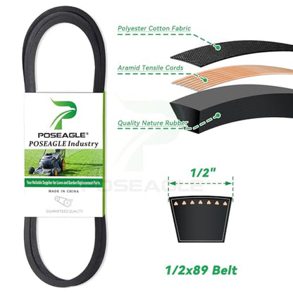 GX20286 and GX20287 Idler Pulleys with UC30568 Belt for D140 Decks - color: A8 1xGX20286+1xGX20287+Belt(1/2x89)