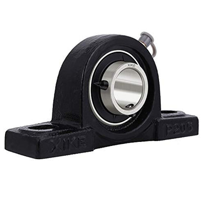 XiKe 2 Pcs UCP205 Pillow Block Bearings ID 25mm - size: UCP205 Bore 1"