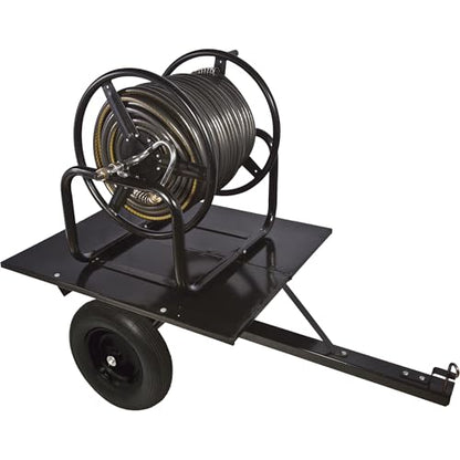 Ironton Trailered Garden Hose Reel, Holds 5/8in. x 400ft. Hose